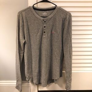 Hollister Heathered Long-Sleeve Top